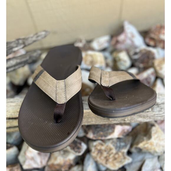 Reef Brown Bottle Opener Flip‎ Flops Comfort Cushion Phantom Men's Size 14 EUC - Picture 2 of 8